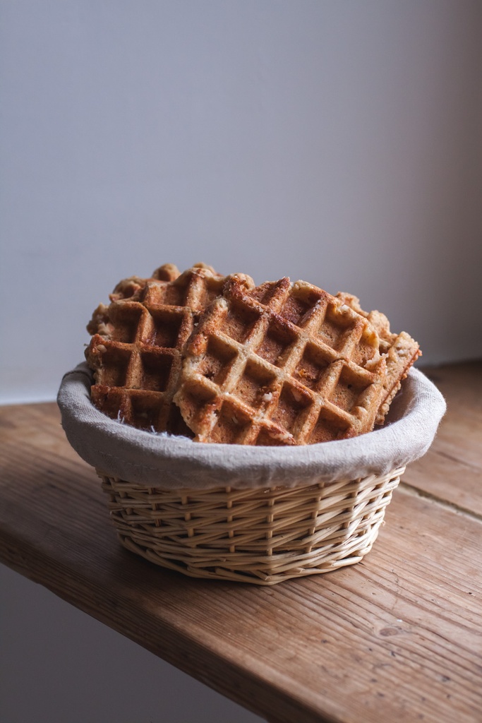 Cork waffle With vanilla