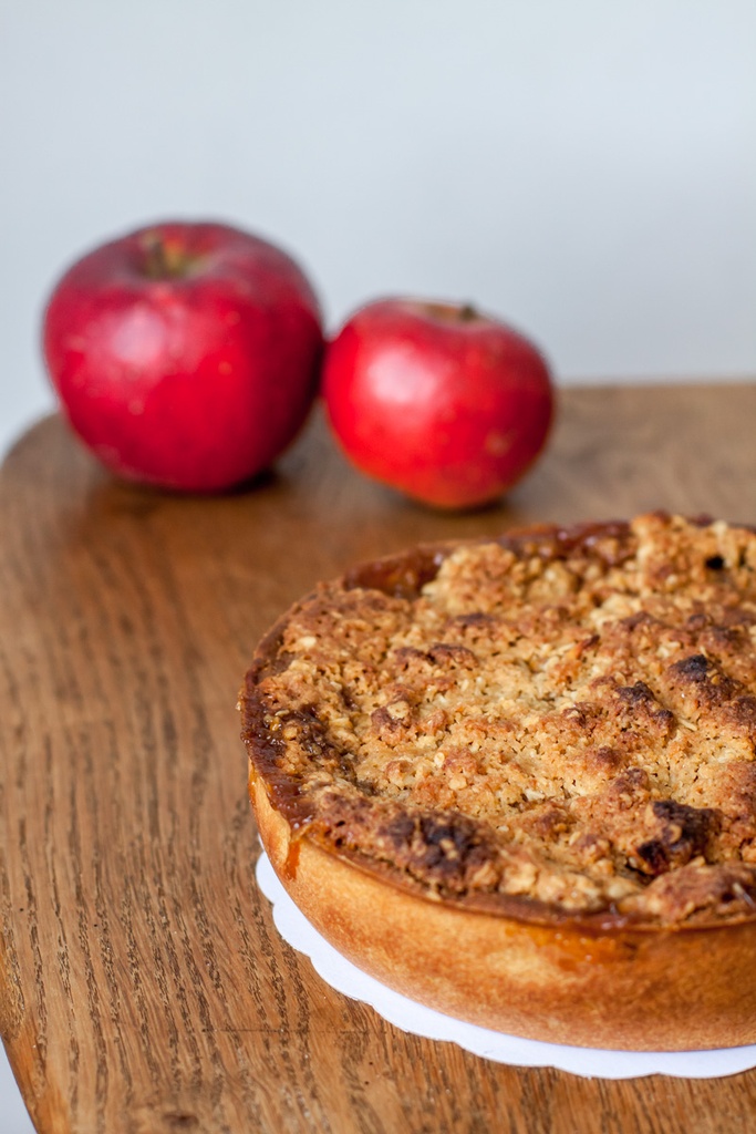 Tarte aux pommes & crumble avoine (6-8 personnes)