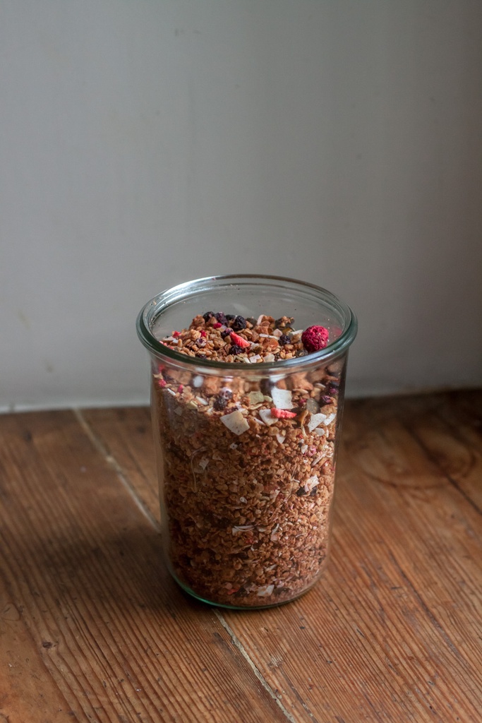 Granola kokosnoot en rode vruchten (300g) ♻️🌿