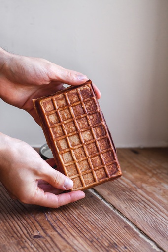 Gaufre fourrée (rhubarbe)
